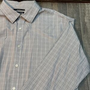 Claiborne Men's Long Sleeve‎ Button-Up Shirt XL Plaid Dress Casual Business